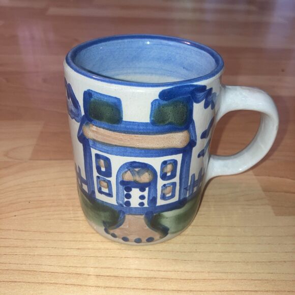 M A Hadley Signed Hand Painted House Mug 10oz "The End" In The Bottom - Picture 1 of 5